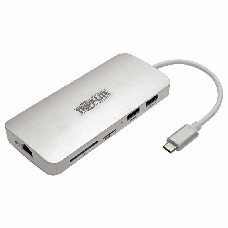 Tripplite Dokovací stanice USB-C/ HDMI,USB 3.2 Gen 1,USB-A/ C,GbE,paměťová karta,60W nabíjení - obrázek produktu