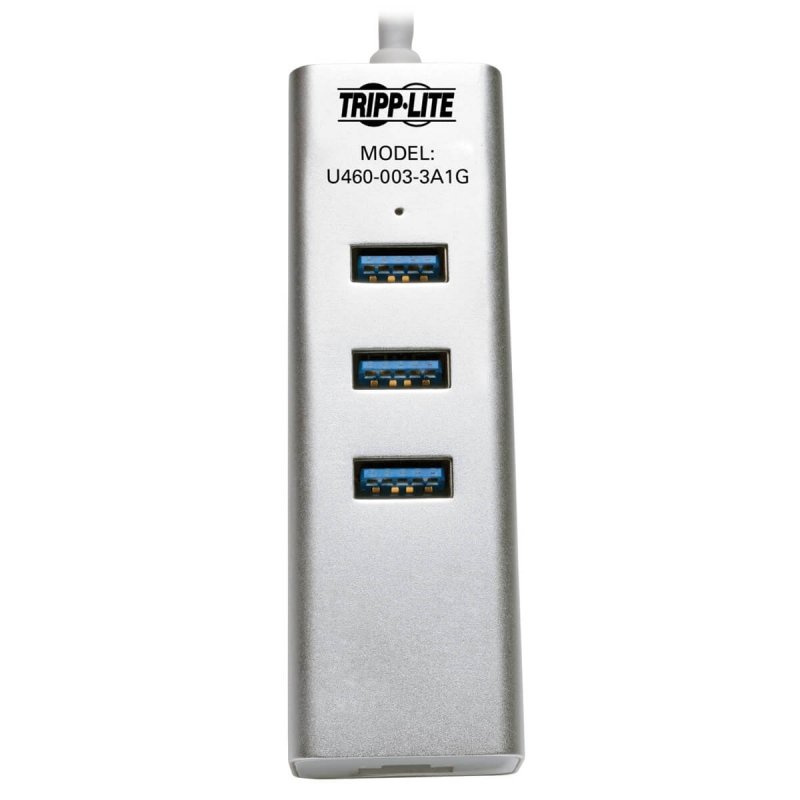 Tripplite Rozbočovač USB-C /  3x USB-A + Gbe, USB 3.0, bílá - obrázek č. 2