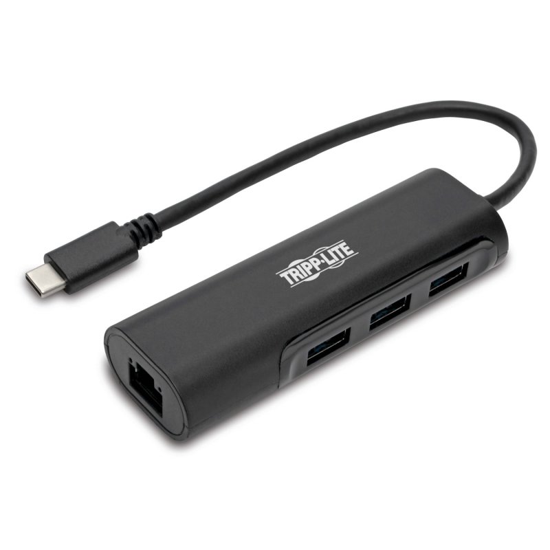 Tripplite Rozbočovač USB-C /  3x USB-A + Gbe, USB 3.0, černá - obrázek produktu