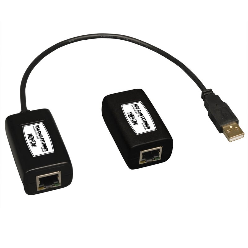 Tripplite Extender (přijímač a vysílač), 1-port USB přes Cat5/ Cat6, až 45.72m - obrázek produktu