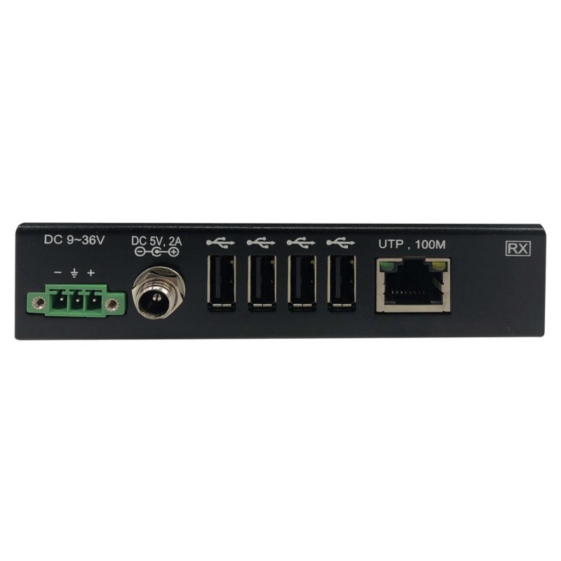 Tripplite Extender, 4-port USB 2.0 přes Cat6, ESD ochrana, PoC, průmyslový, možnost montáže, 100mm - obrázek č. 1