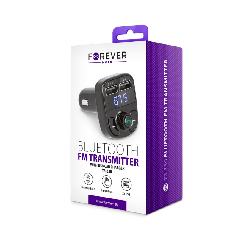 Bluetooth FM Transmiter Forever TR-330 s LCD - obrázek č. 2