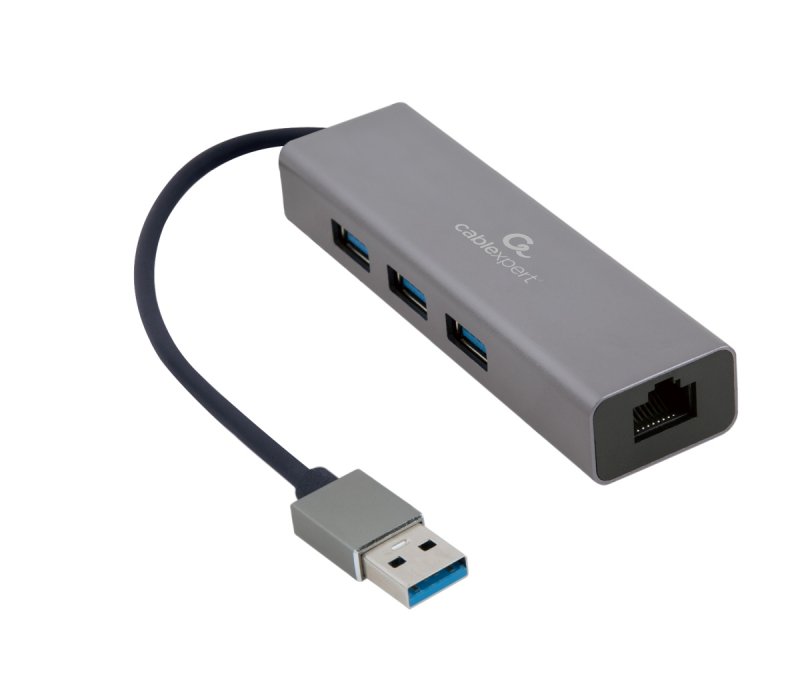 Gembird USB-A/ LAN, 3x USB 3.0 - obrázek produktu