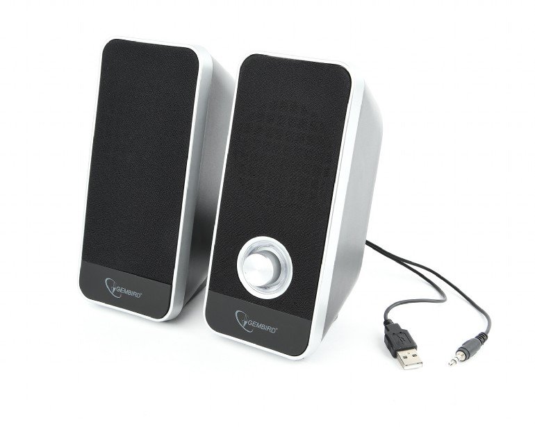 GEMBIRD Stereo speaker set, black, "Tornado" - obrázek produktu