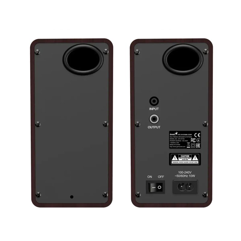 GENIUS SP-HF400 reproduktory, tmavé dřevo - obrázek č. 1