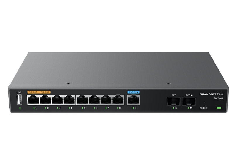 Grandstream GWN7003 VPN router 2 SFP, 9 Gb porty /  1 PoE in, 2 PoE out - obrázek č. 2