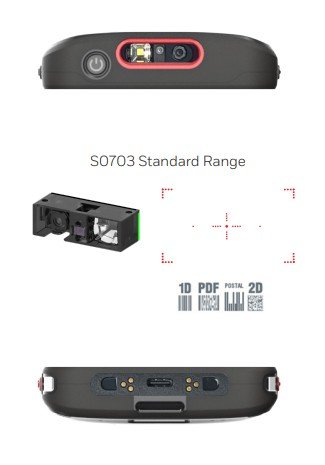 Honeywell CT70: WIFI7 / 6E, 8GB / 128GB, Standard Range Engine-Red Laser,Wireless Battery, GMS - obrázek č. 1