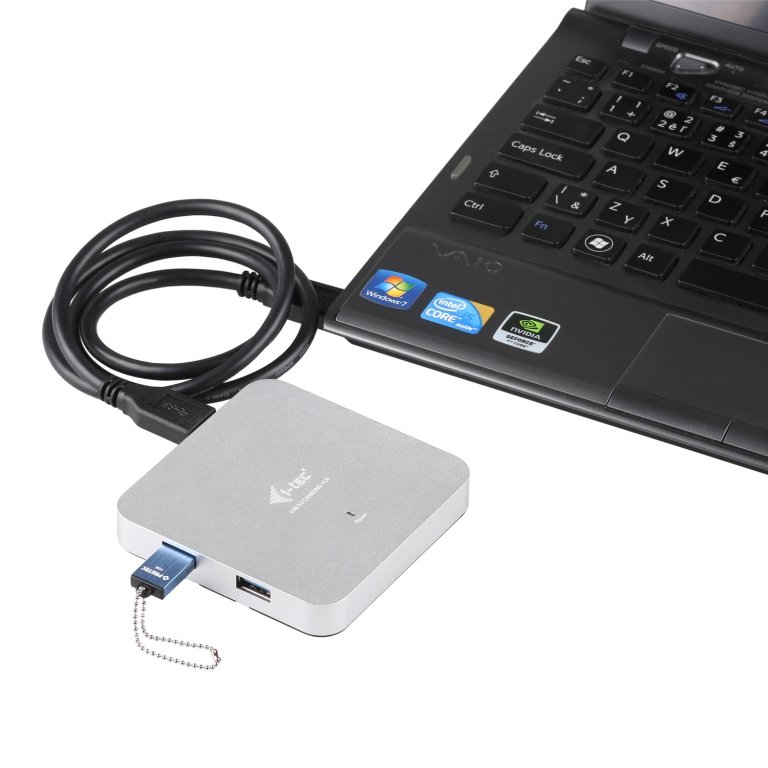 i-tec USB 3.0 Metal HUB 4 Port s napaječem - obrázek č. 4