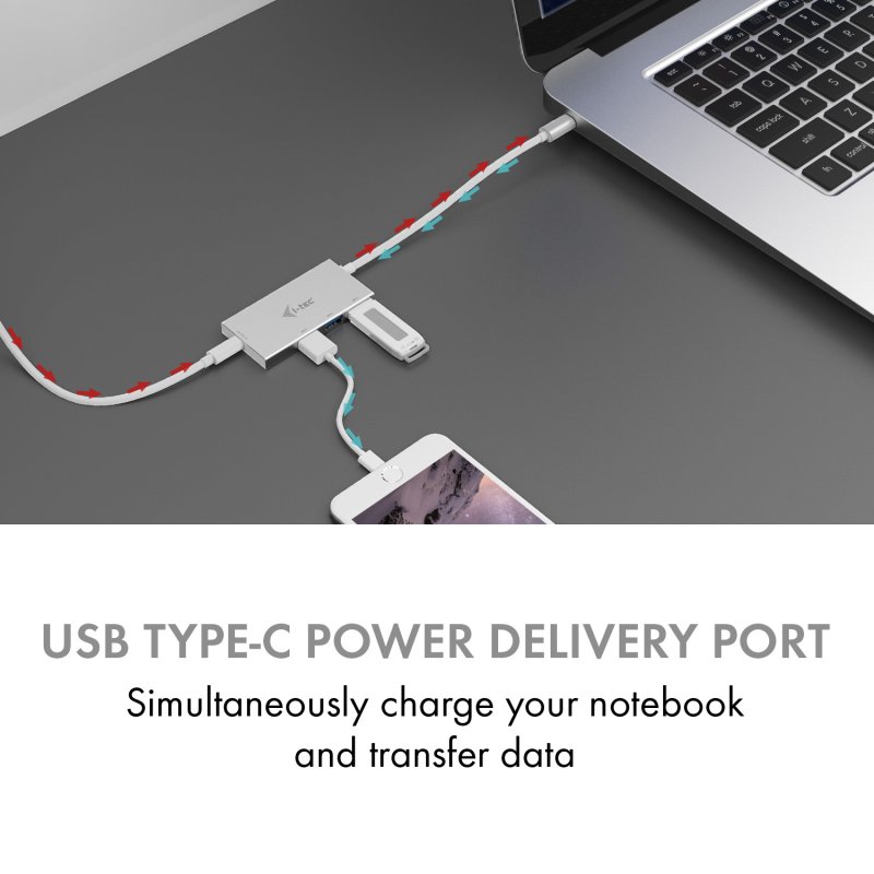 i-tec USB 3.1 Type-C 3 port HUB s Power Delivery - obrázek č. 7