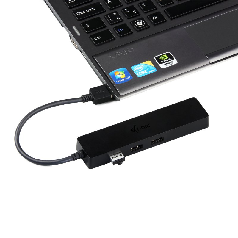 i-tec USB 3.0 SLIM HUB 3 Port With Gigabit LAN - obrázek č. 4