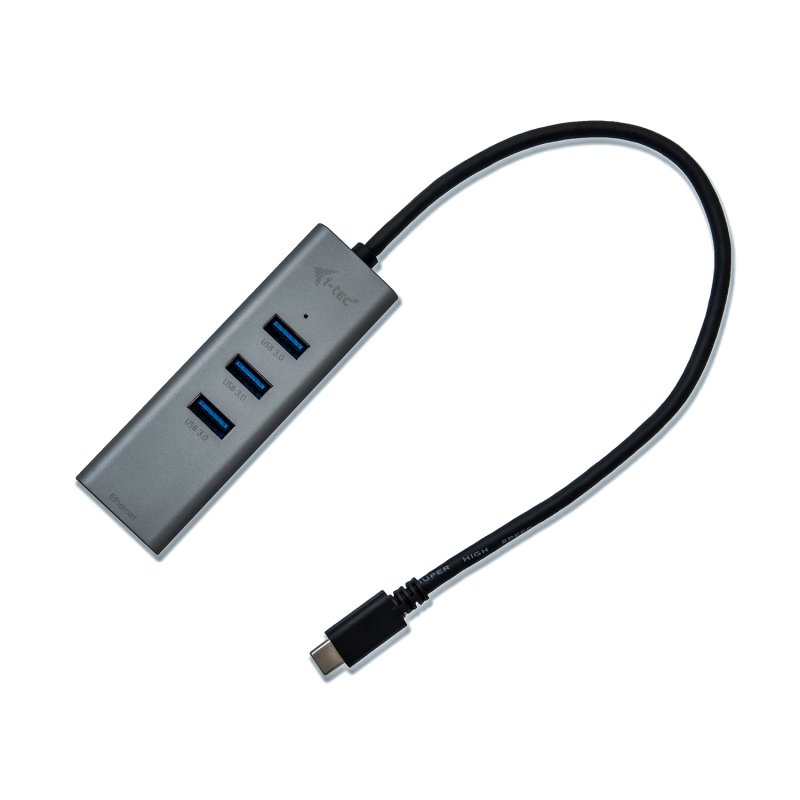 i-tec USB-C Metal HUB 3 Port + Gigabit Ethernet - obrázek č. 2