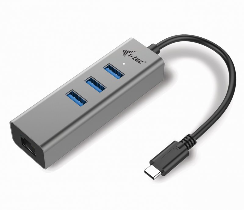 i-tec USB-C Metal HUB 3 Port + Gigabit Ethernet - obrázek produktu