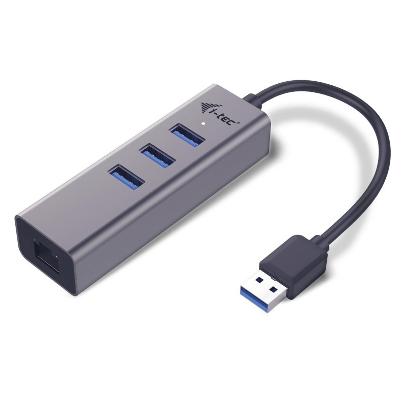 i-tec USB 3.0 Metal HUB 3 Port + Gigabit Ethernet - obrázek produktu
