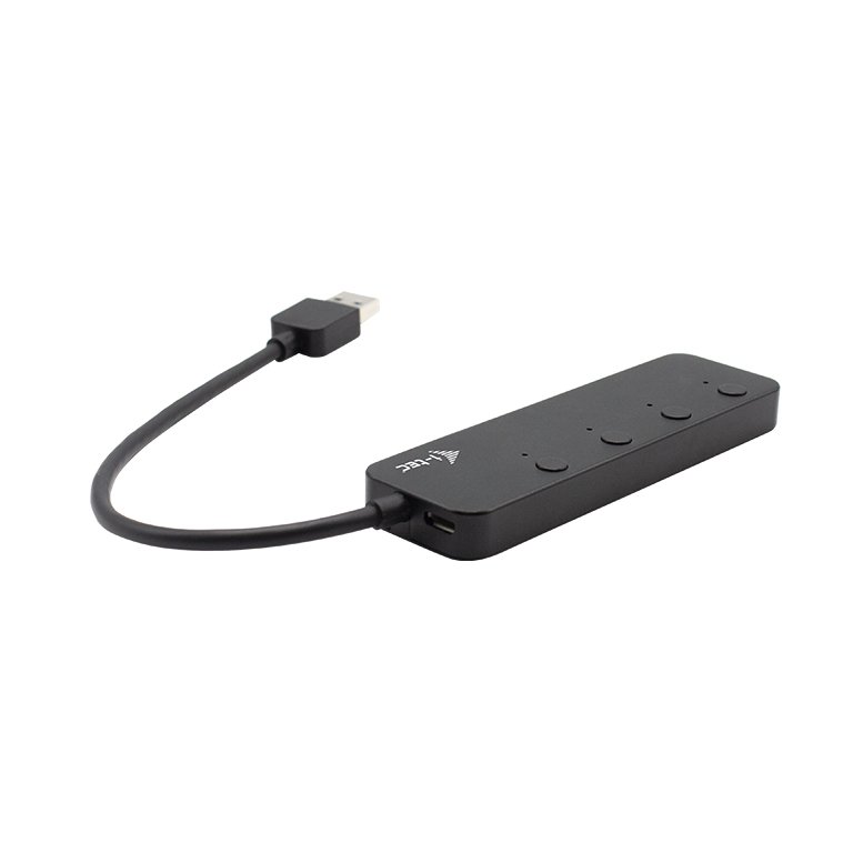 i-tec USB 3.0 Metal HUB 4 Port s vypínači na jednotlivých portech - obrázek produktu