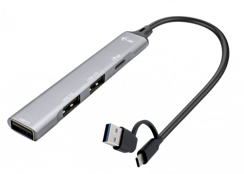 i-tec USB-A/ USB-C Metal HUB 1x USB-C 3.1 + 3x USB 2.0 - obrázek produktu