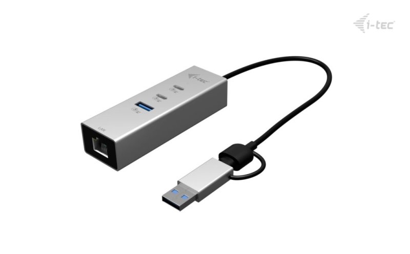 i-tec USB-C / USB-A Metal HUB 3 (2x USB-C, 1x USB-A) Port + 2.5GLAN - obrázek č. 1