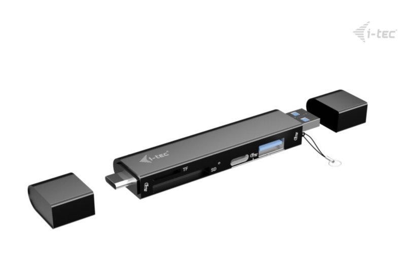 i-tec USB-C / USB-A Dongle SD / microSD card reader + 2x USB port (1x USB-A, 1x USB-C) - obrázek č. 2