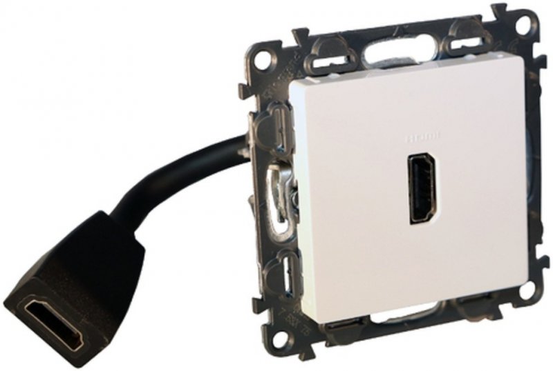 Valena Life zásuvka HDMI 1.4 4K bílá - obrázek produktu