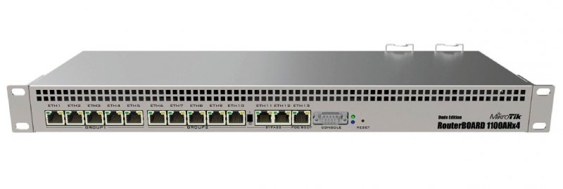 Mikrotik RouterBOARD RB1100Dx4, RB1100AHx4 Dude Edition, 1GB RAM, 4x 1.4 GHz, RouterOS L6 - obrázek produktu