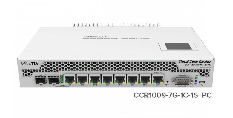 MikroTik CCR1009-7G-1C-1S+PC - obrázek produktu