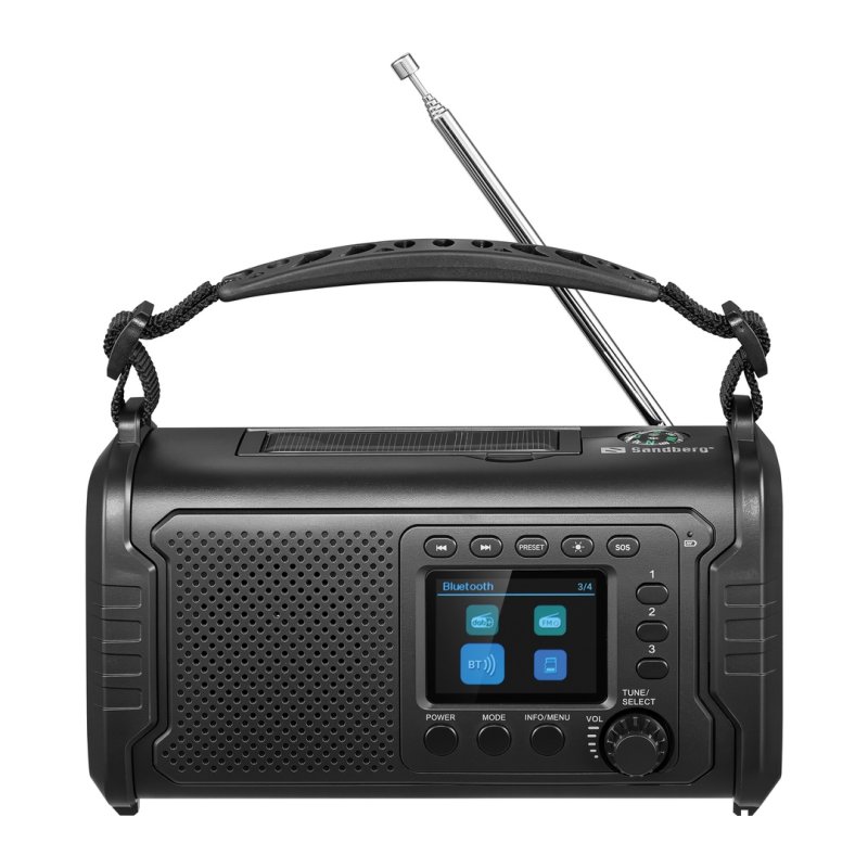 Sandberg Survivor DAB Radio All-in-1 20000 mAh, outdoorové rádio, BT reproduktor, powerbanka, černá - obrázek č. 6