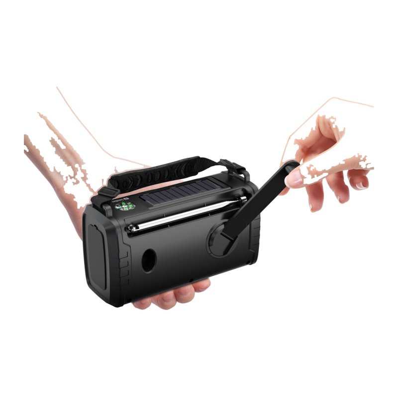 Sandberg Survivor DAB Radio All-in-1 20000 mAh, outdoorové rádio, BT reproduktor, powerbanka, černá - obrázek č. 2