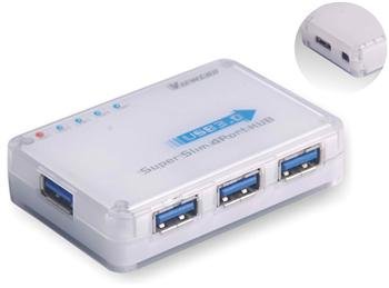 PremiumCord USB 3.0 Superspeed HUB 4-portový s napájením - miniaturní - obrázek produktu