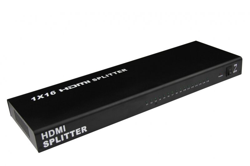 PremiumCord HDMI splitter 1-16 Portů, kovový s napájecím adaptérem, 4K,1080p, 3D - obrázek č. 1