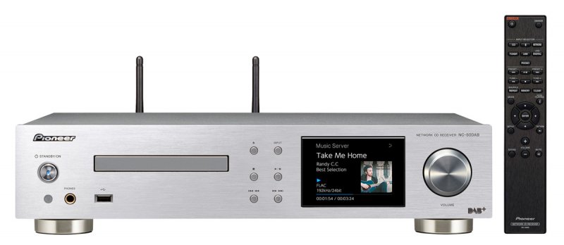 Pioneer audio přijímač 2.0  s CD a sítí stříbrný - obrázek produktu