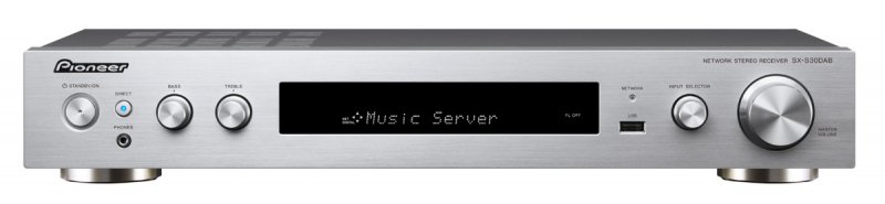 Pioneer slim audio přijímač 2.0 se sítí stříbrný - obrázek produktu