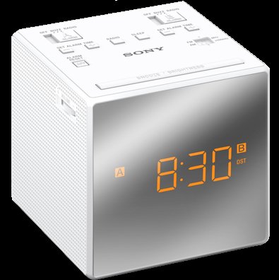 Sony radiobudík ICF-C1T, Duální alarm, bílý - obrázek produktu