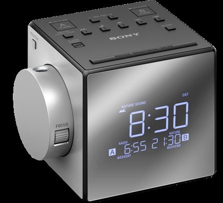 Sony radiobudík ICF-C1PJ, Duální alarm, projekce - obrázek produktu
