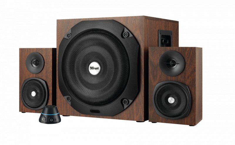 zvuk. systém TRUST Vigor 2.1 Subwoofer Speaker Set - brown - obrázek produktu
