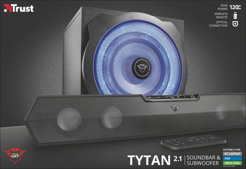 zvuk. systém TRUST GXT 668 Tytan 2.1 Soundbar - obrázek č. 4