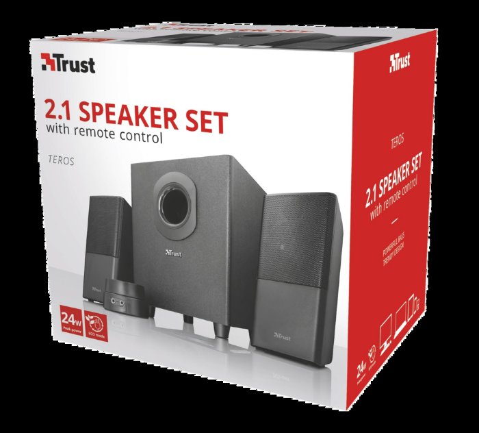 zvuk. systém TRUST Teros 2.1 Subwoofer Speaker Set - obrázek č. 3