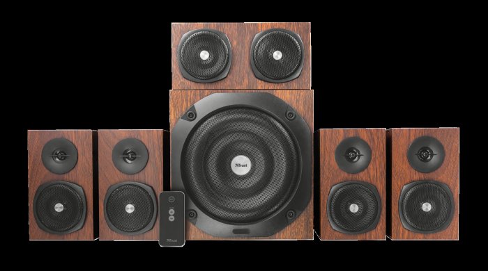 zvuk. systém TRUST Vigor 5.1 Surround Speaker System for pc - brown - obrázek č. 1