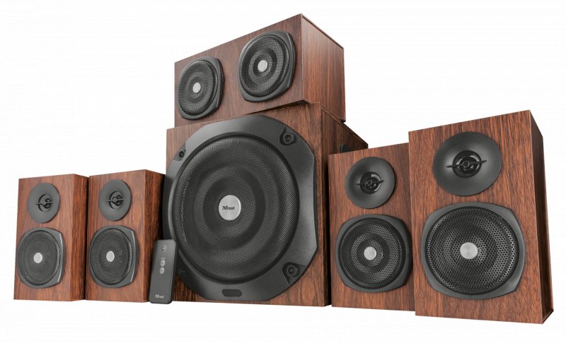 zvuk. systém TRUST Vigor 5.1 Surround Speaker System for pc - brown - obrázek produktu