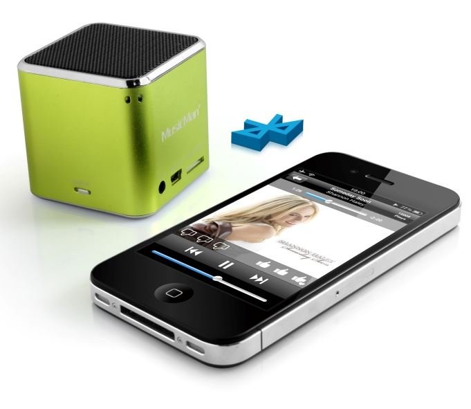Technaxx Mini MusicMan, bluetooth, 600 mAh, zelený - obrázek produktu