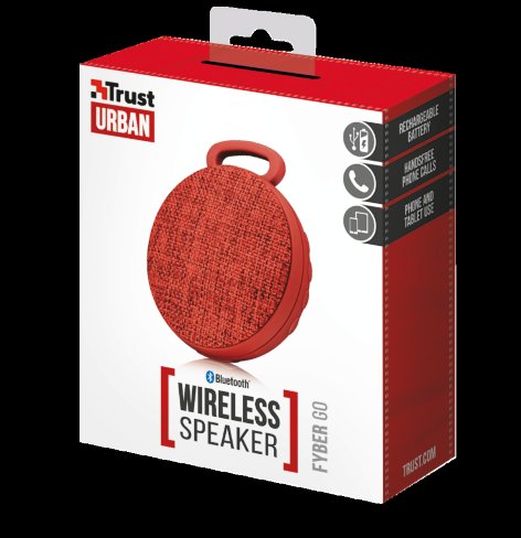 TRUST Fyber GO wireless speaker Red - obrázek č. 6
