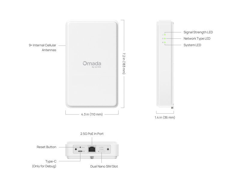 TP-Link ER701-5G-Outdoor Gateway Omada SDN - obrázek č. 6