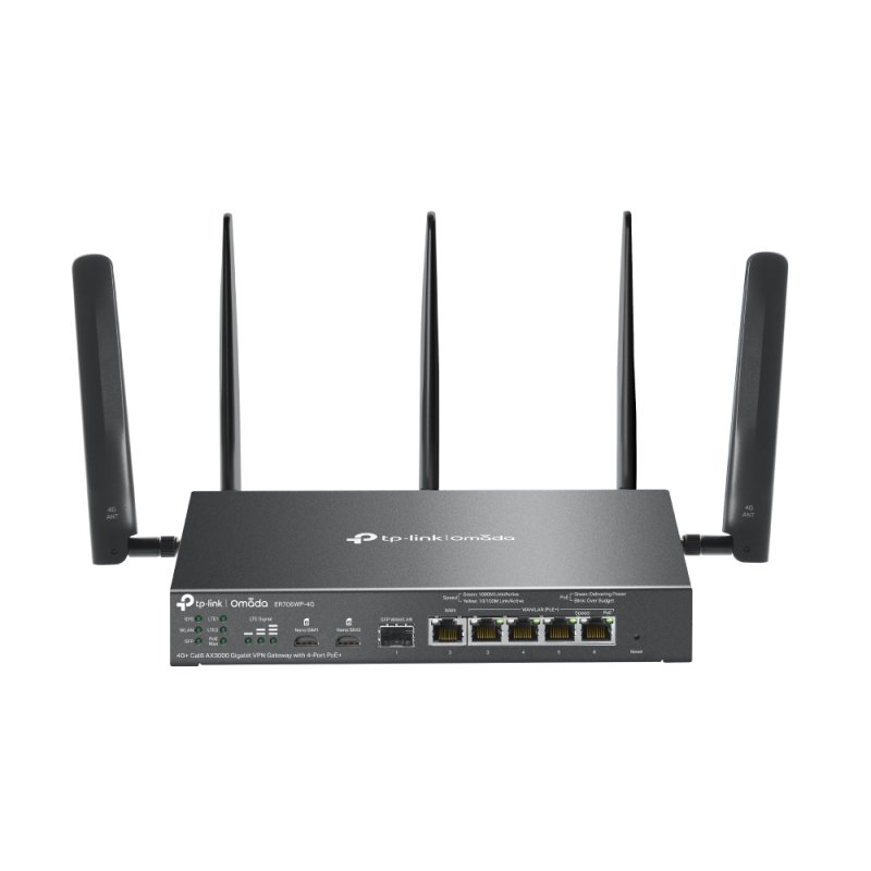 TP-Link ER706WP-4G AX3000 Gb VPN 4xPoE+ Gateway - obrázek produktu