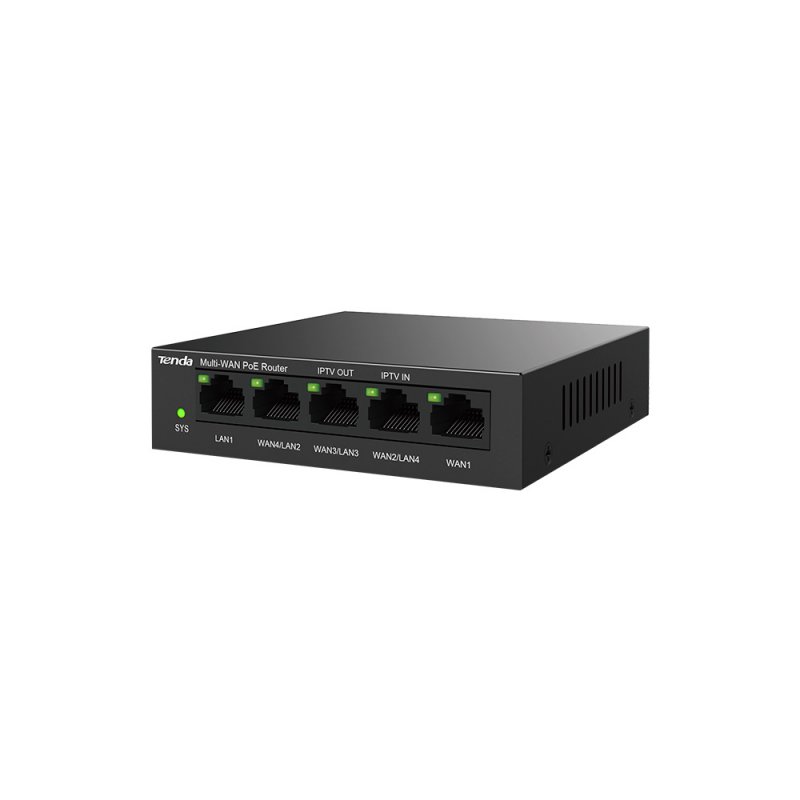 Tenda G0-5G-PoE Gigabit PoE Router MultiWAN, 3x GWAN/ GLAN, 1x GWAN, 1x GLAN, 4x PoE 802.3af/ at, VPN - obrázek č. 2