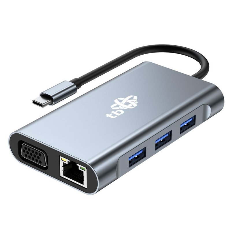 TB Touch USB C 8v1 - HDMI 2x, USB, VGA, RJ45, PD - obrázek č. 3