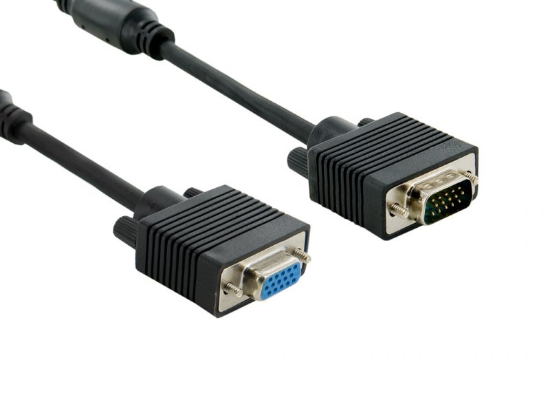 4World Kabel SVGA 15M-15F 1.8m Black - obrázek produktu
