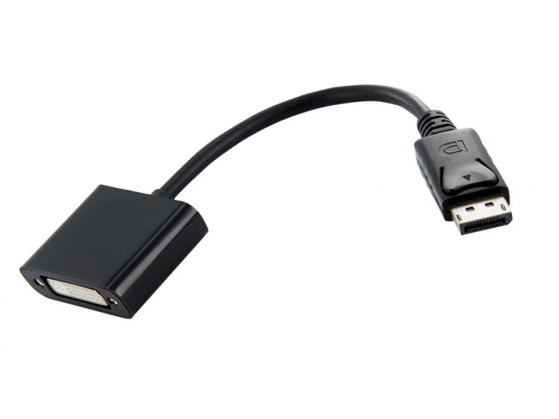 4World Adaptér DisplayPort M - DVI-I 24+5 F Black - obrázek produktu