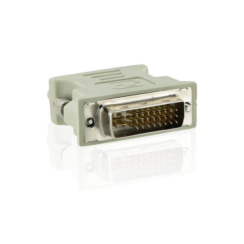 4World Adaptér DVI-I 24M - VGA 15F Gray - obrázek produktu