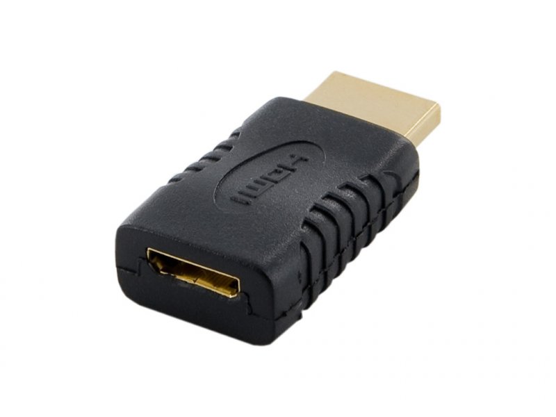 4World Adaptér HDMI M - Mini HDMI C F Black - obrázek produktu