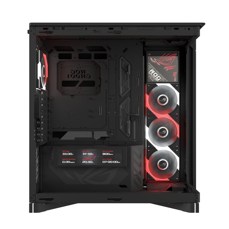 ASUS case ROG CRONOX GR801 CURVE TG ARGB BLACK - obrázek č. 3