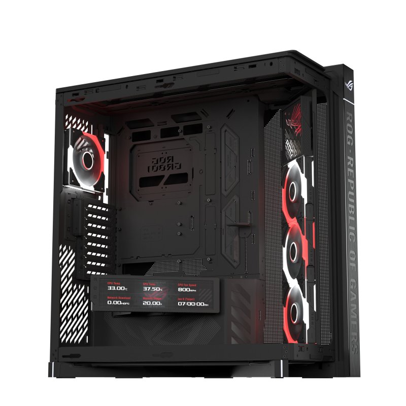ASUS case ROG CRONOX GR801 CURVE TG ARGB BLACK - obrázek č. 4