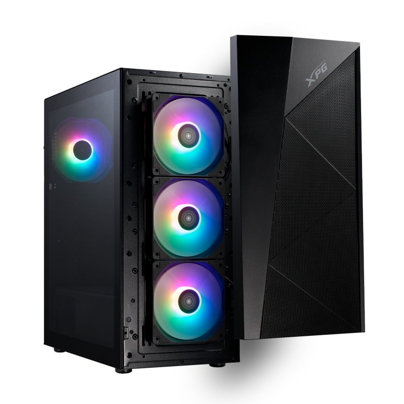 Adata XPG Lander 500 / Midi Tower / Transpar. / Černá - obrázek č. 1